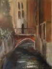 Kanal Venedig Acryl Papier 20x30 