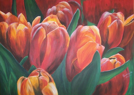 Tulpen Acryl 50x70