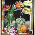 Tulpenstillleben mit Früchten