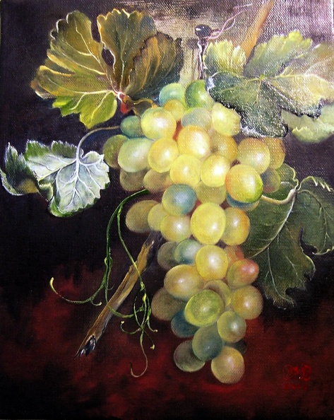 Stillleben mit Weintrauben