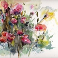 Blumenstraus, Aquarell, 24x32, 2000