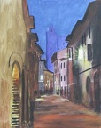 abends in San Gimignano