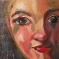 Portrait I Acryl Papier 50x50