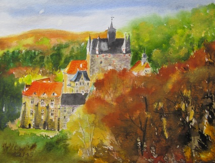 Burg Kriebstein im Herbst
