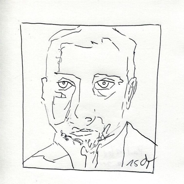 Porträt-Studie zu Paul Klee - Blaue Reiter