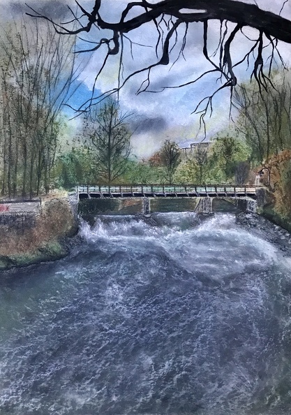 Chemnitz 1 - Pfortensteg - Liane Dietz, Pastell, 50 x 70 cm
© Bild und Foto Liane Dietz Chemnitz1.JPG